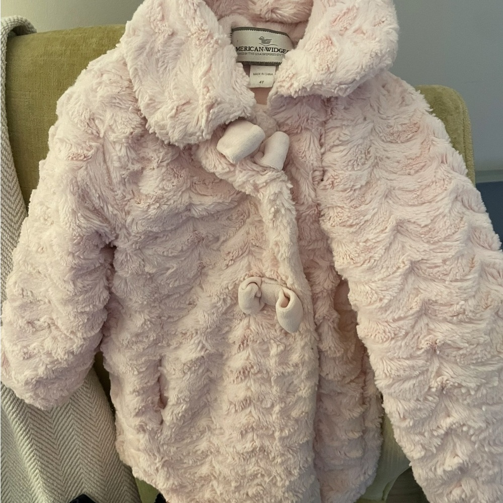 American Widgeon 4T EUC Pink Fleece Kids Coat